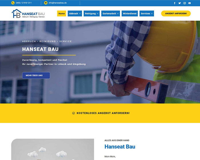 Hanseat Bau Website